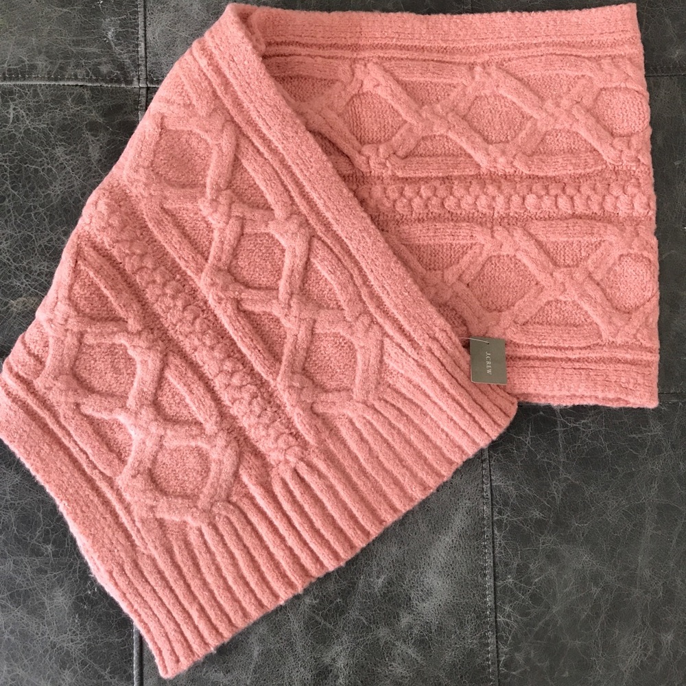 Jcrew Loopy stitch oversized cable-knit scarf